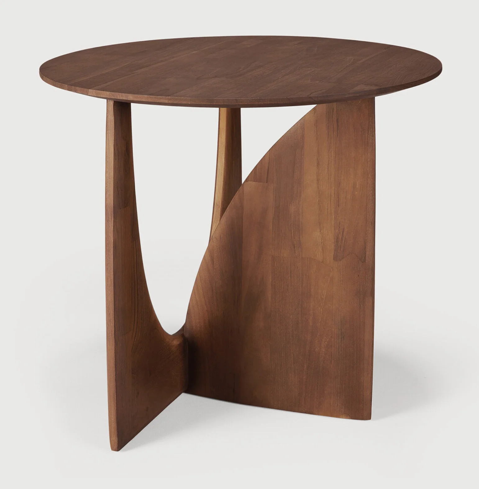 Teak Geometric Side Table - NTC Homes, Inc.