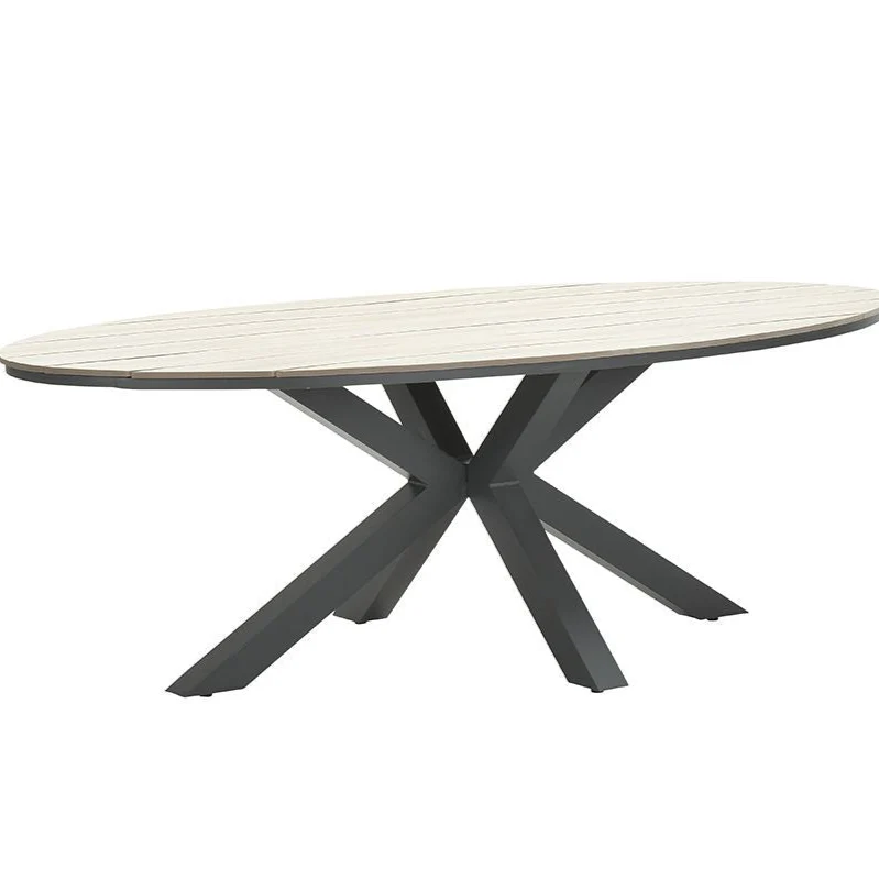 Edison Outdoor Oval Dining Table 220 - In Natural | Garden Impressions - NTC Homes, Inc.
