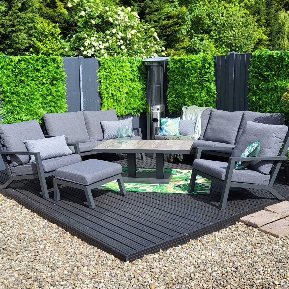 Sofa Set with Adjustable Table with Ottoman - Triton By Vila - NTC Homes, Inc.
