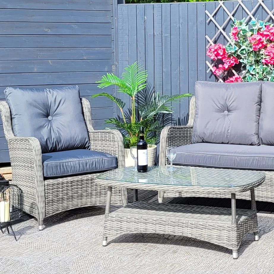 EX DISPLAY -Seville Outdoor Sofa Set in Grey | Katie Blake (Free Cover) - NTC Homes, Inc.