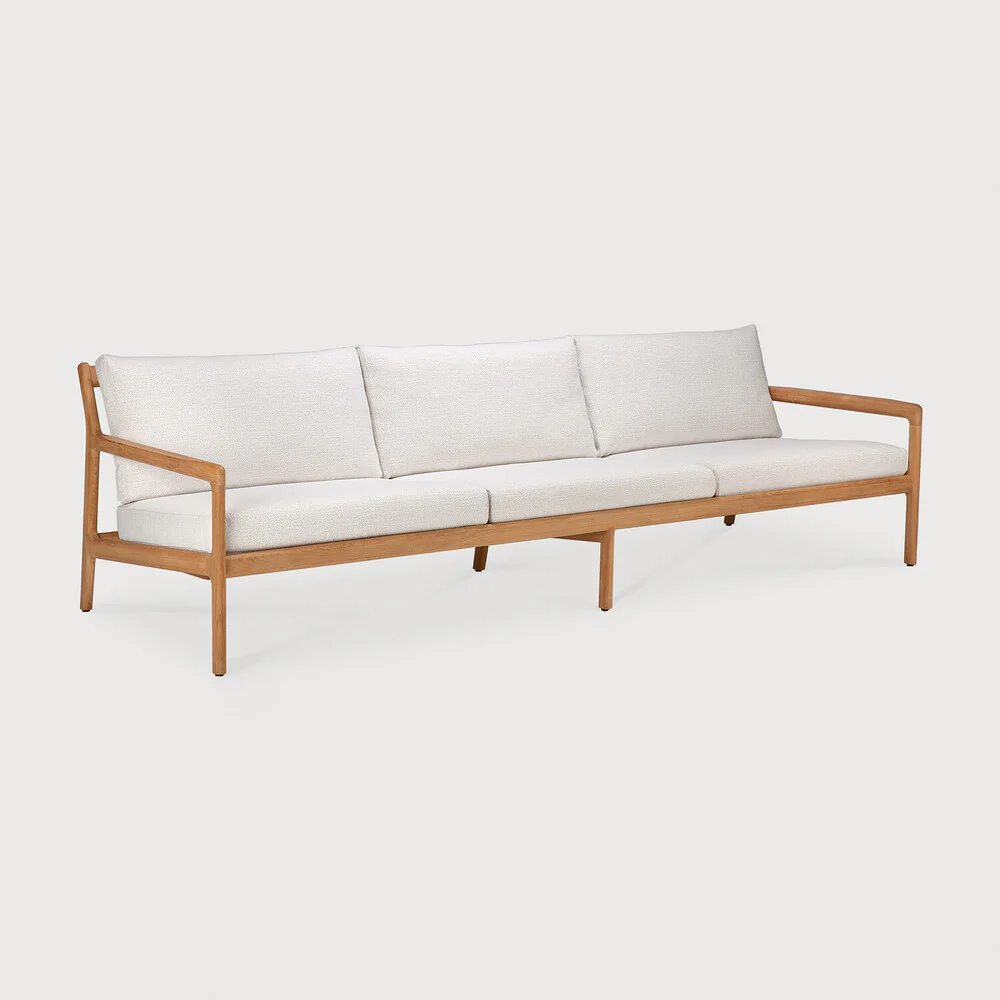Jack Outdoor Sofa - Teak Off White 265 cm - NTC Homes, Inc.