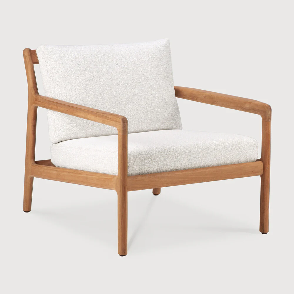 Jack Outdoor Lounge Chair - Teak Off White - NTC Homes, Inc.