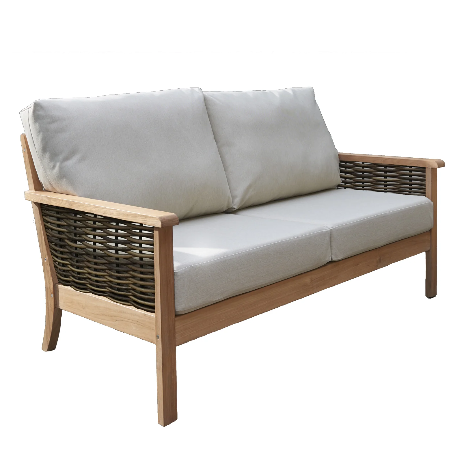 Salcey Woven Outdoor Sofa - Saunton Natural | Daro - NTC Homes, Inc.