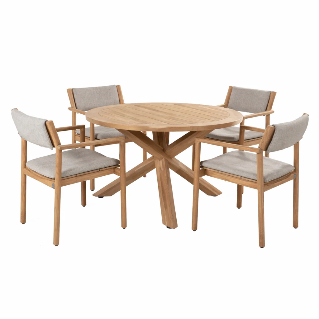 Levi 4 Seat Dining with 130cm Prado Table | 4 Seasons Outdoor - NTC Homes, Inc.