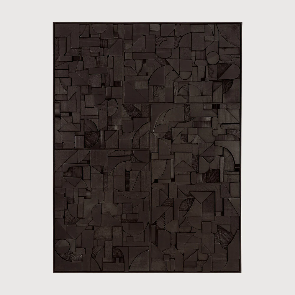 Bricks Wall Art / Black - NTC Homes, Inc.