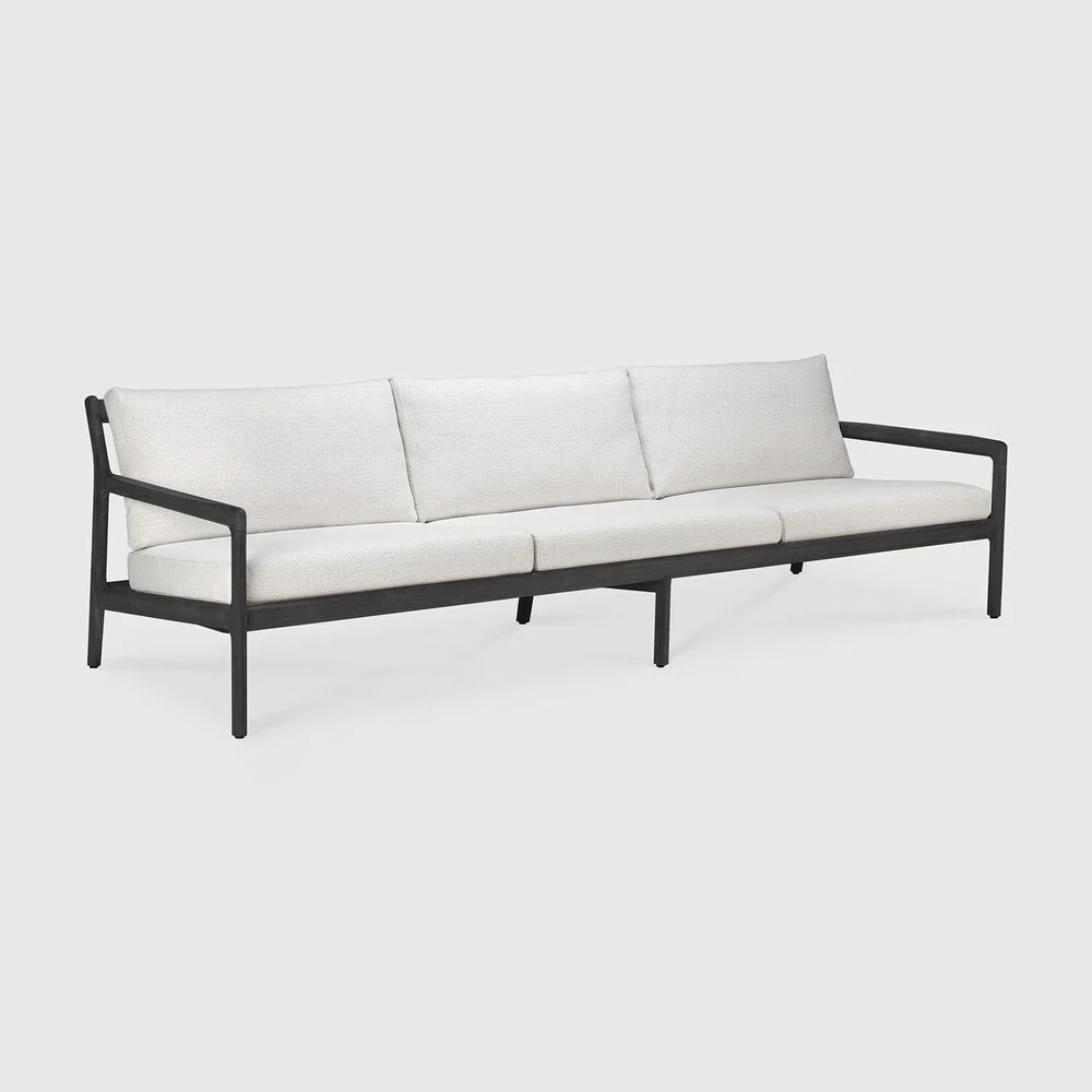 Jack Outdoor Sofa - Teak Black Off White 265 cm - NTC Homes, Inc.