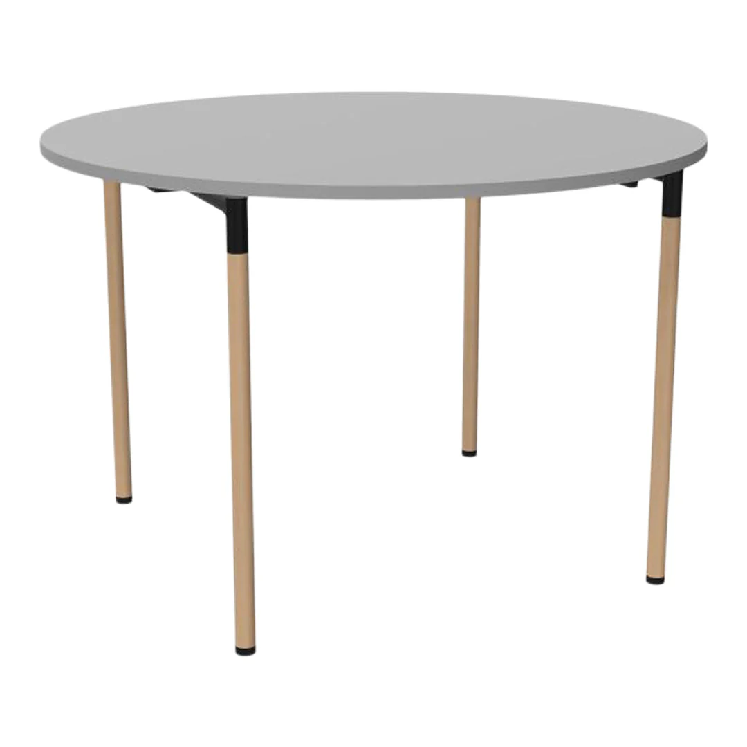 Tube Wood Folding Table - Round - NTC Homes, Inc.