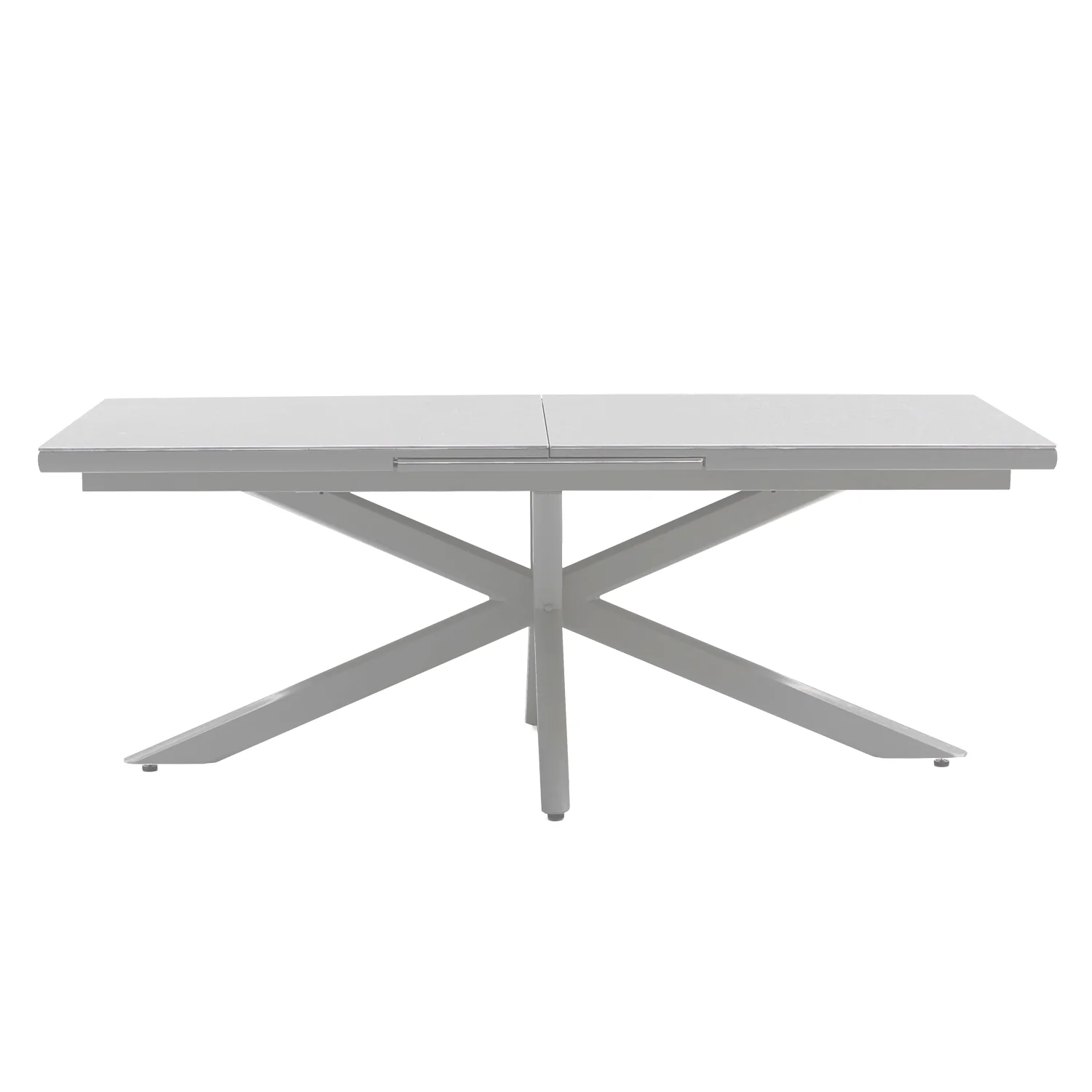 Outdoor Extending Dining Set Table In Natural Sintered Stone Top - Kendal By Vila - NTC Homes, Inc.
