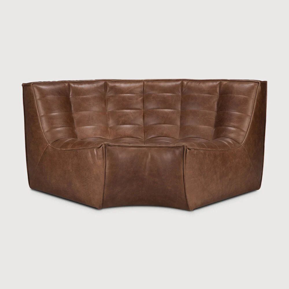 N701 Round Corner - Chestnut Leather - NTC Homes, Inc.