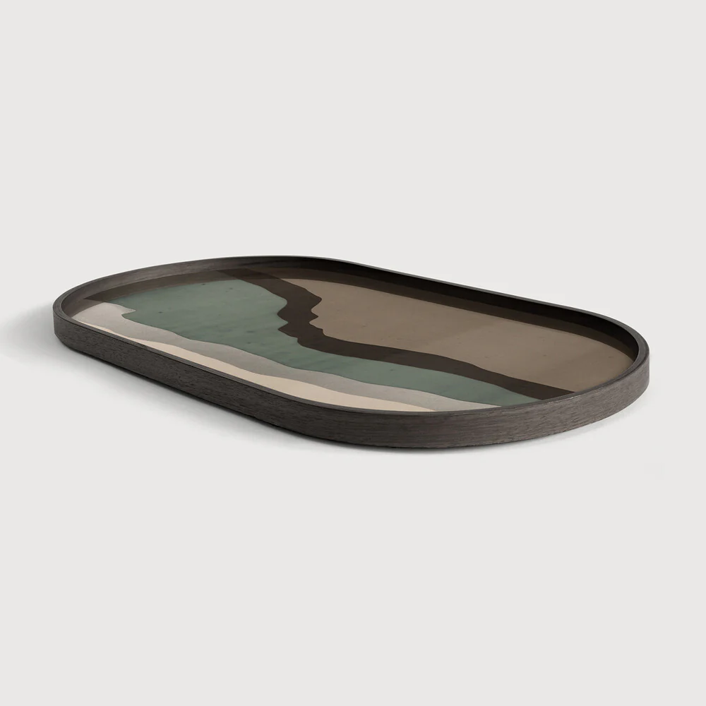 Wabi Sabi Glass Tray - NTC Homes, Inc.