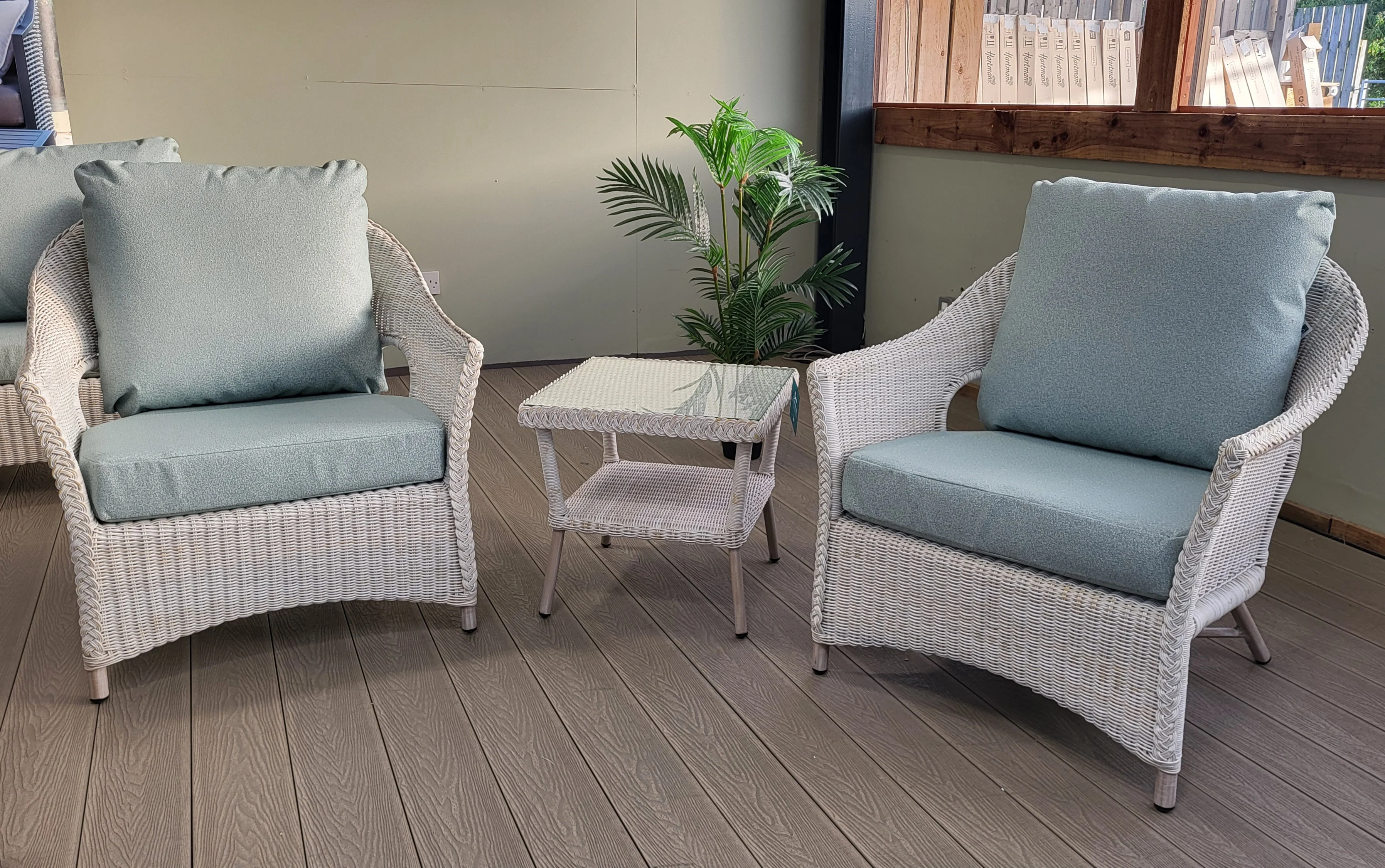 Cebu Outdoor Lounge Bistro Set - Alora Duck Egg | Daro - NTC Homes, Inc.