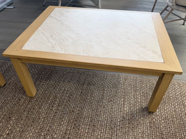 Salcey Coffee Table Teak Aluminium | Daro - NTC Homes, Inc.