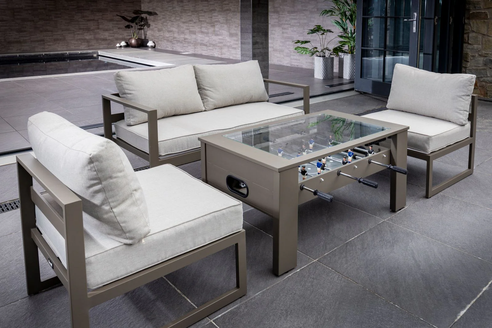 Toca Outdoor Lounge Set with Football Table | Hartman - NTC Homes, Inc.