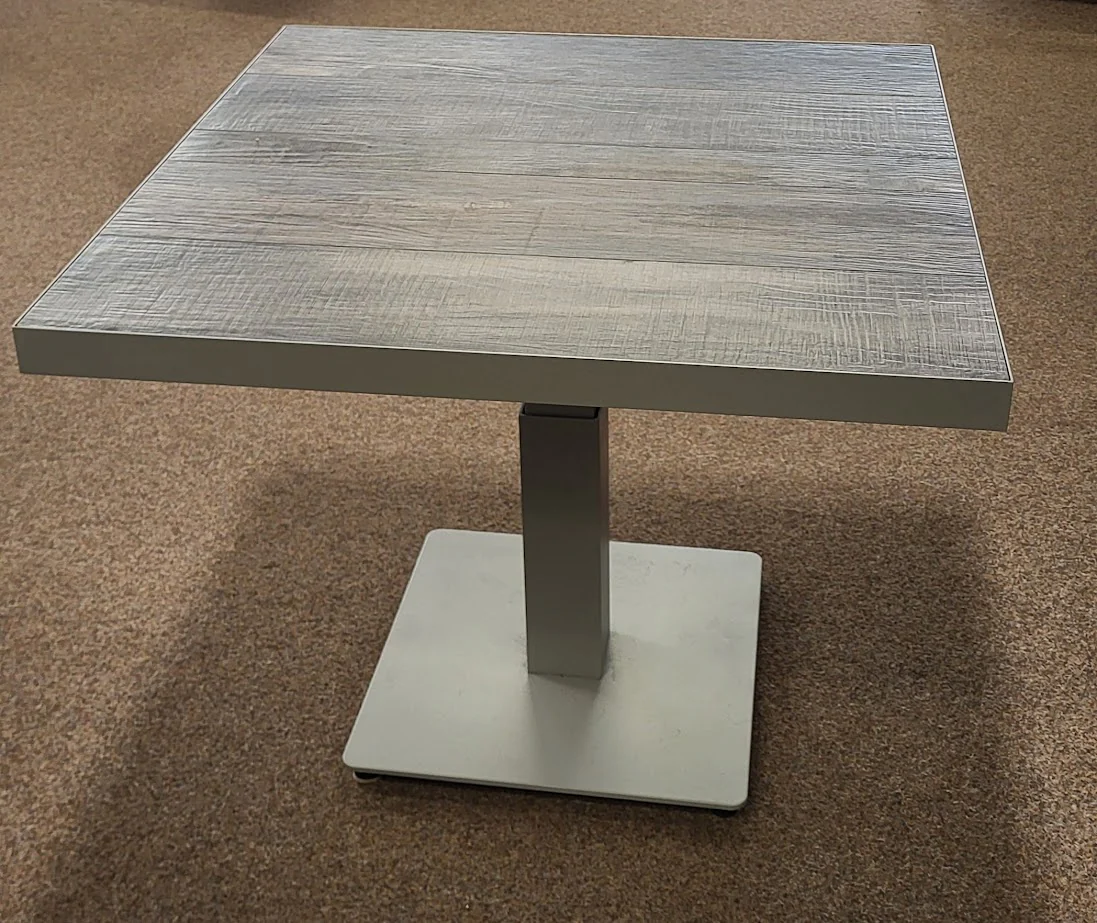 Square Adjustable Table in Natural - Triton/Kendal By Vila - NTC Homes, Inc.