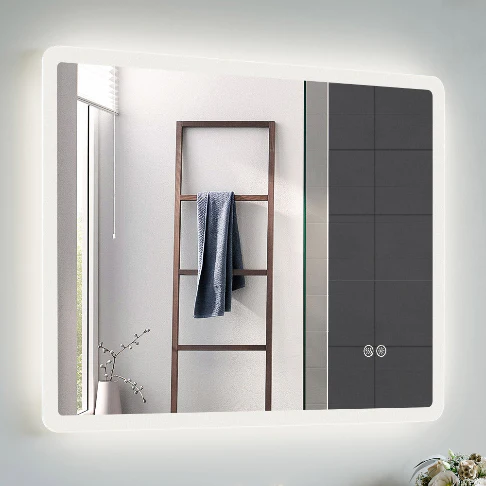 HOROW M7090S Badezimmer Wandspiegel LED mit Beleuchtung 70x90 cm - NTC Homes, Inc.