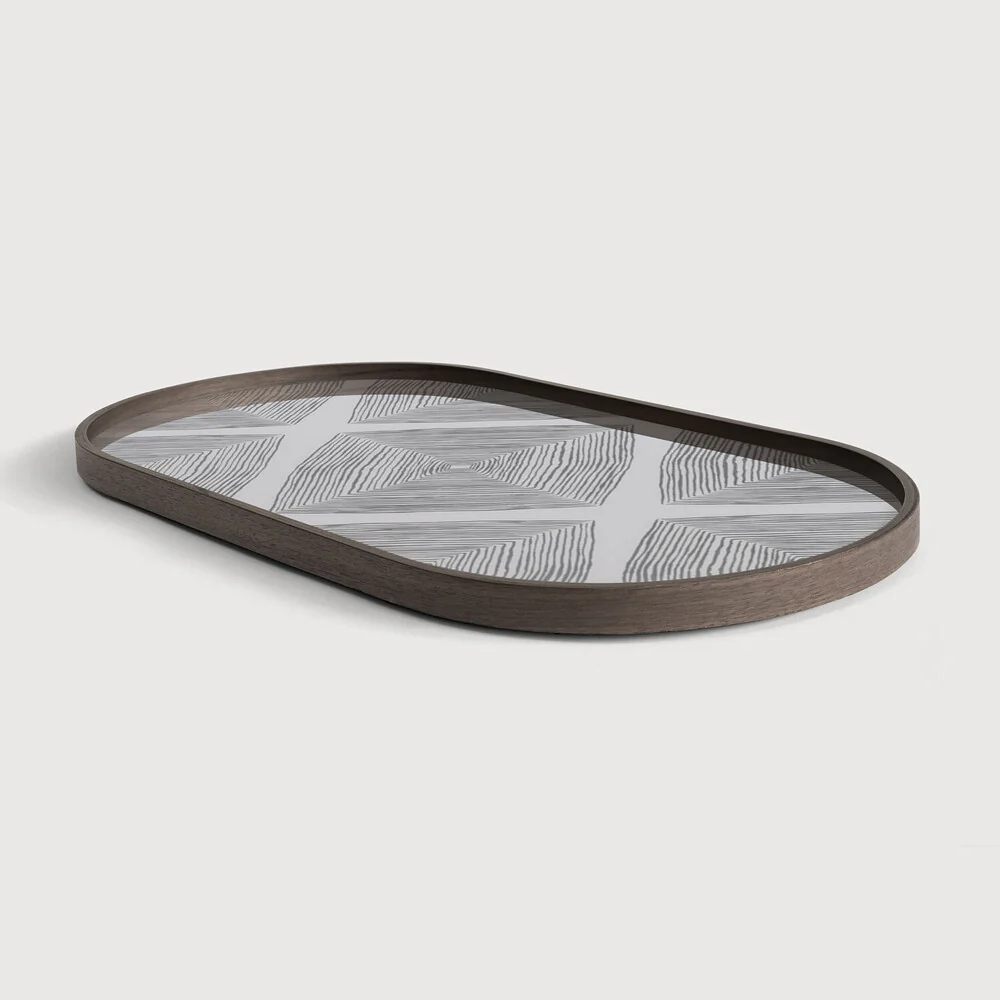 Slate Linear Glass Tray - NTC Homes, Inc.