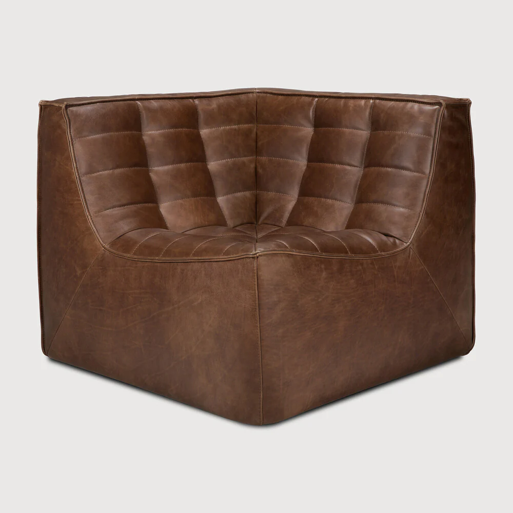N701 Square Corner - Chestnut Leather - NTC Homes, Inc.