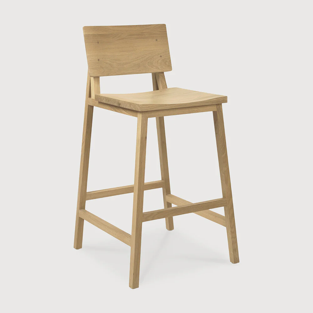 Oak N3 Kitchen Counter Stool - NTC Homes, Inc.