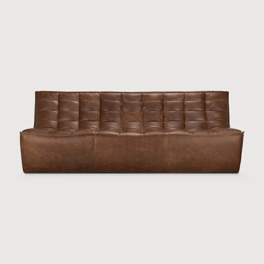 N701 3 Seater - Chestnut Leather - NTC Homes, Inc.