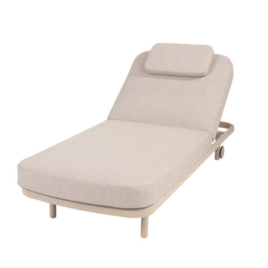 Milano Sunbed in Latte | 4 Seasons Outdoor - NTC Homes, Inc.