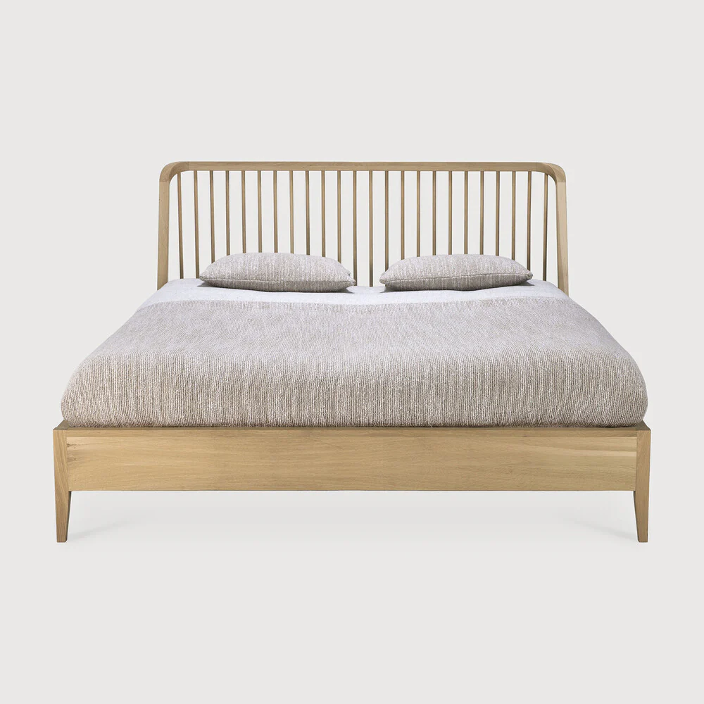 Spindle Bed King - Oak - NTC Homes, Inc.