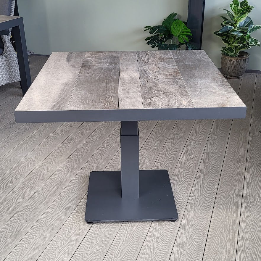 Square Adjustable Table in Grey - Triton/Kendal By Vila - NTC Homes, Inc.
