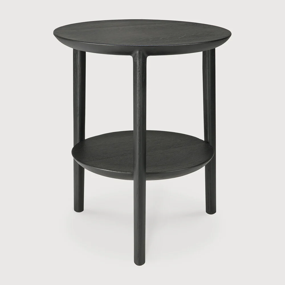 Oak Bok Black Side Table - NTC Homes, Inc.