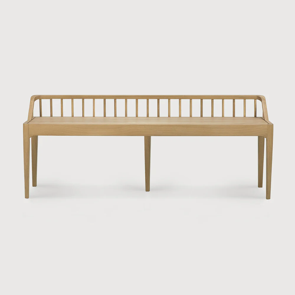 Spindle Bench - Oak - NTC Homes, Inc.