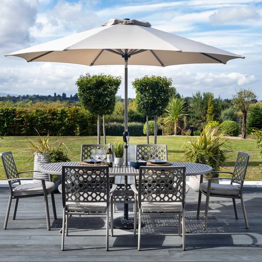 Avebury Outdoor 6 Seat Oval Dining Set | Hartman - NTC Homes, Inc.