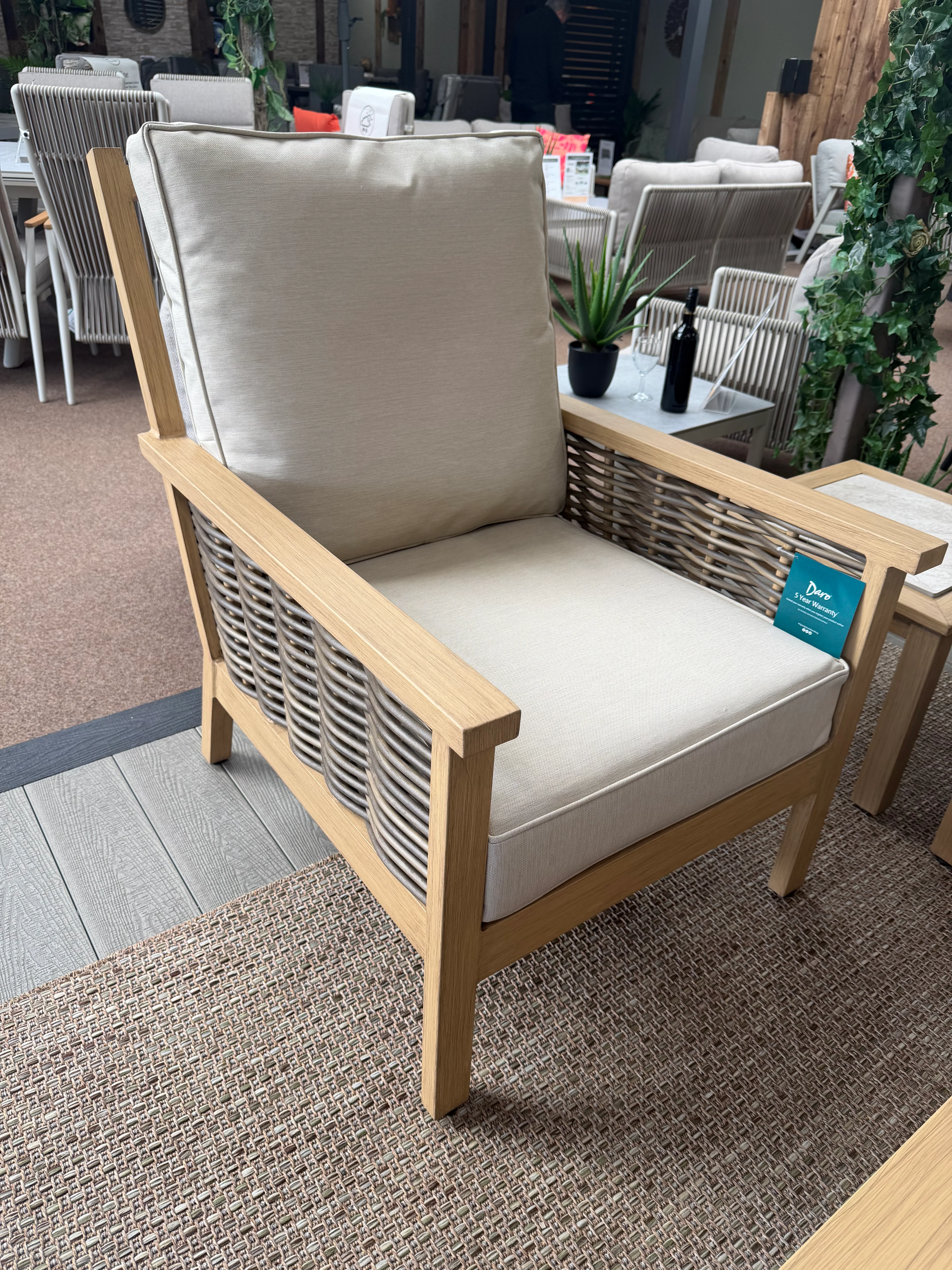 Salcey Woven Outdoor Lounge Chair - Saunton Natural | Daro - NTC Homes, Inc.