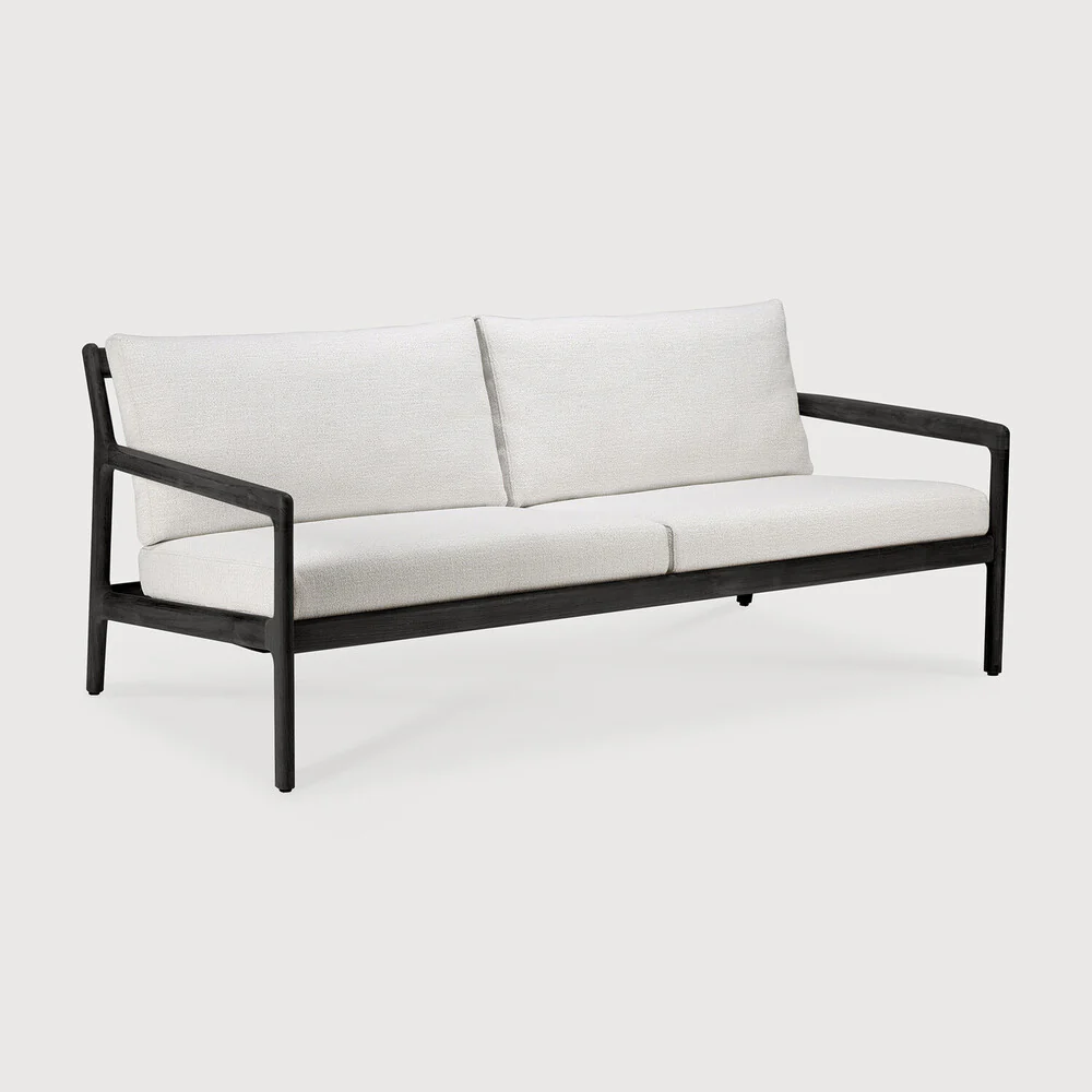Jack Outdoor Sofa - Teak Black Off White 180 cm - NTC Homes, Inc.