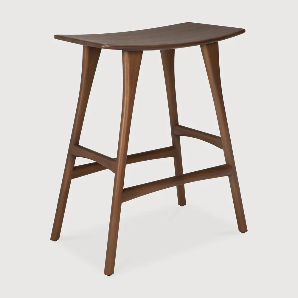 Osso Counter Stool - Teak Brown - NTC Homes, Inc.