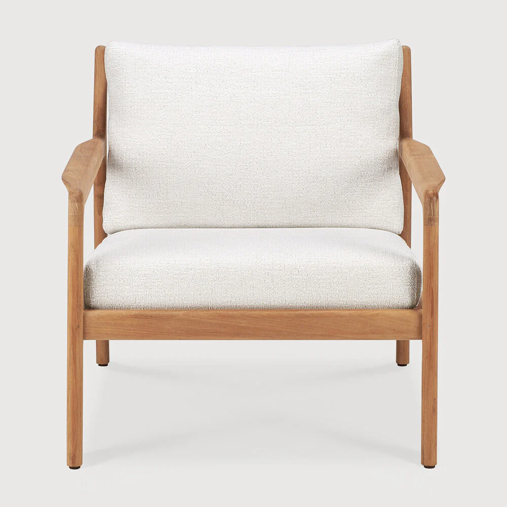 Jack Outdoor Lounge Chair - Teak Off White - NTC Homes, Inc.
