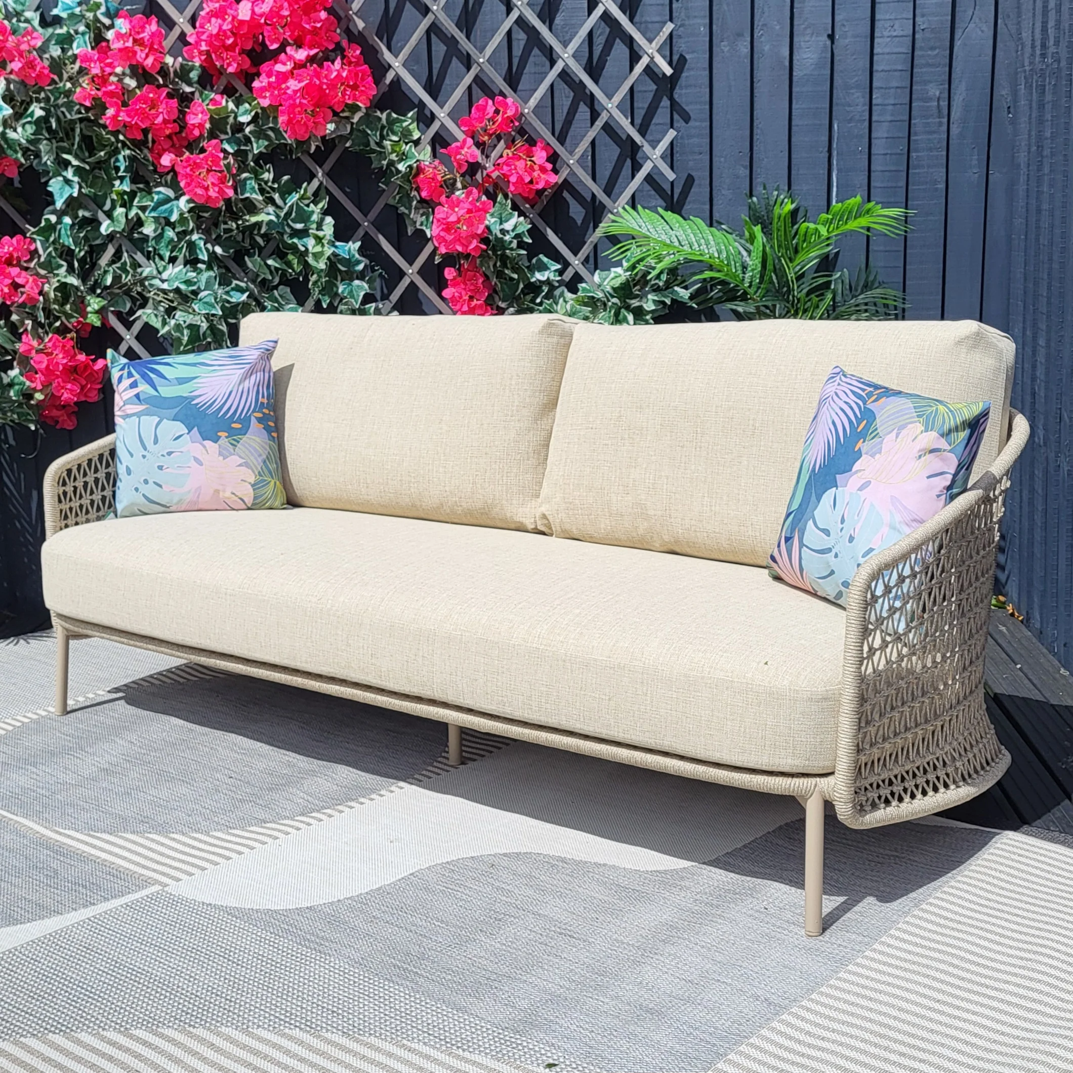Puccini Outdoor Lounge 3 Seat Sofa by 4 Seasons Outdoor - NTC Homes, Inc.