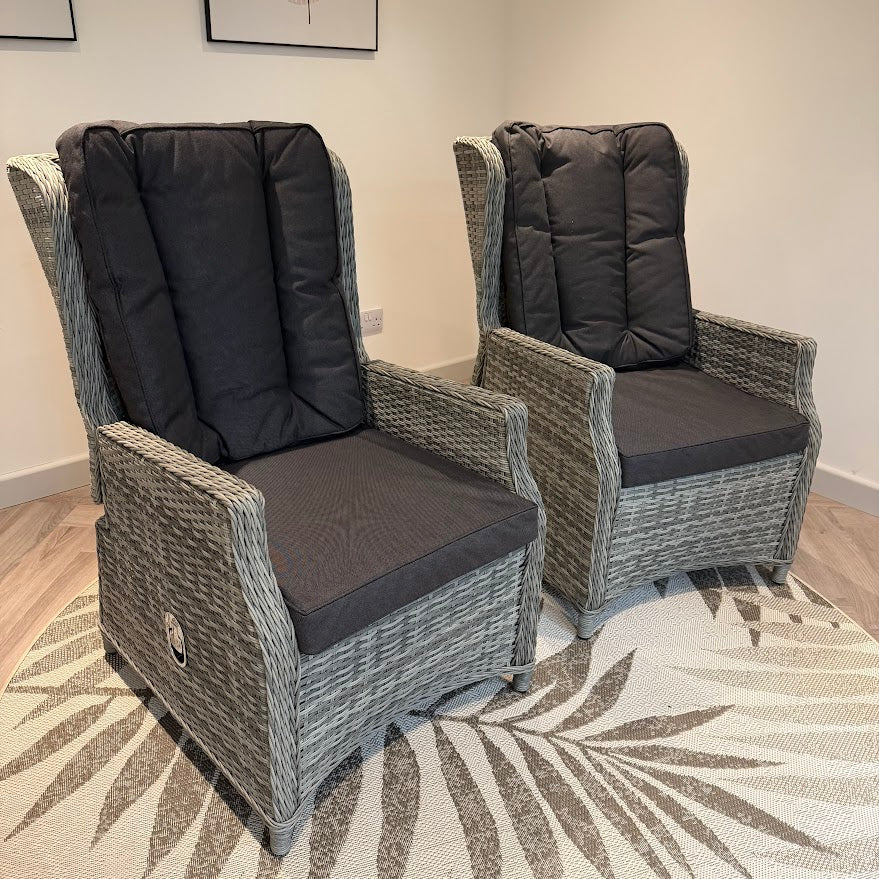 Club Outdoor Reclining Relaxer Set - Grey | Harbo - NTC Homes, Inc.