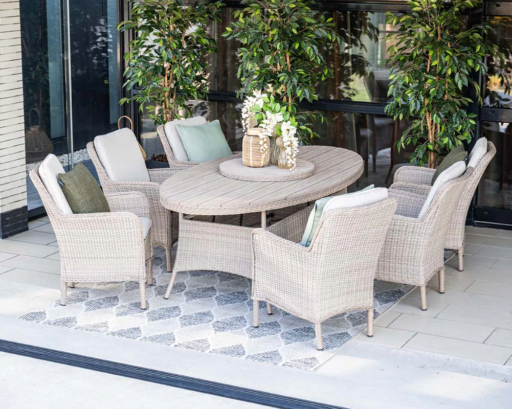Outdoor Jersey 6 Seat Oval Dining Set | Garden Impressions - NTC Homes, Inc.