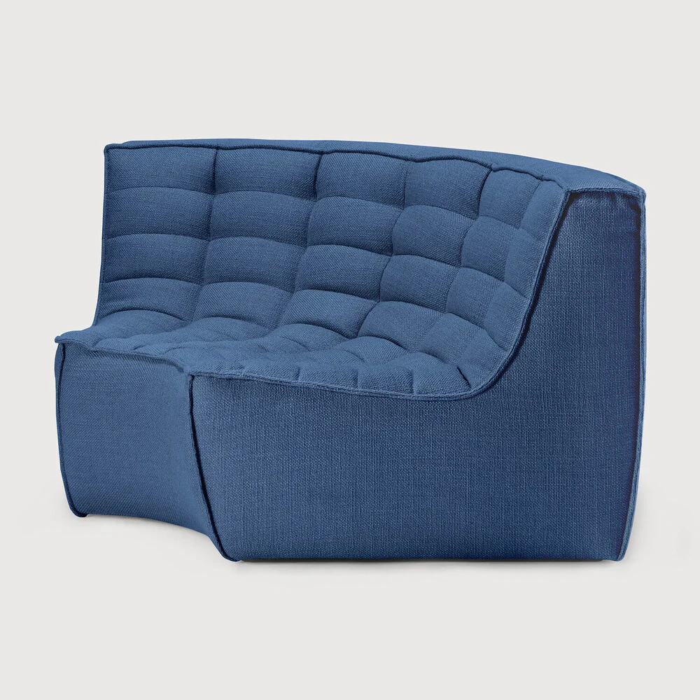 N701 Sofa Round Corner - Blue - NTC Homes, Inc.