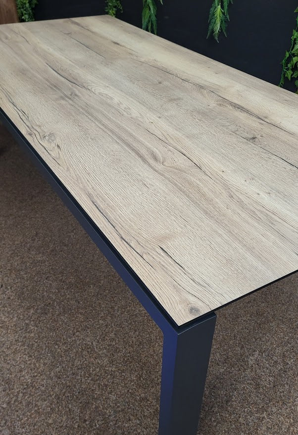 Outdoor Goa Table with HPL Teak Effect Top - 220cm by 4 Seasons Outdoor - NTC Homes, Inc.