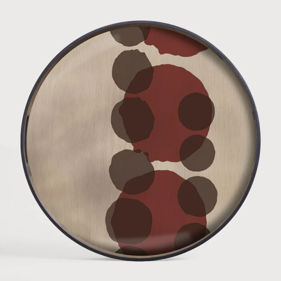 Layered Dots Glass Tray - NTC Homes, Inc.