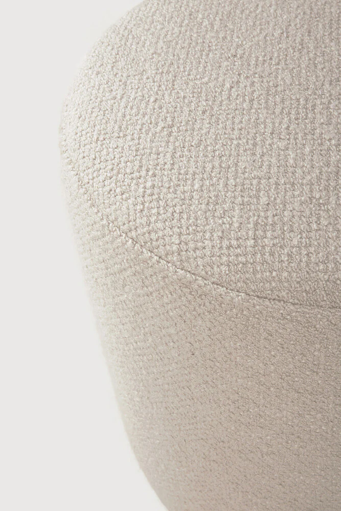 Barrow Pouf - Off White - NTC Homes, Inc.