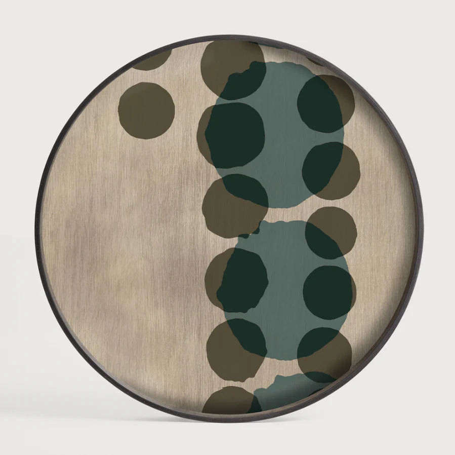 Layered Dots Glass Tray - NTC Homes, Inc.