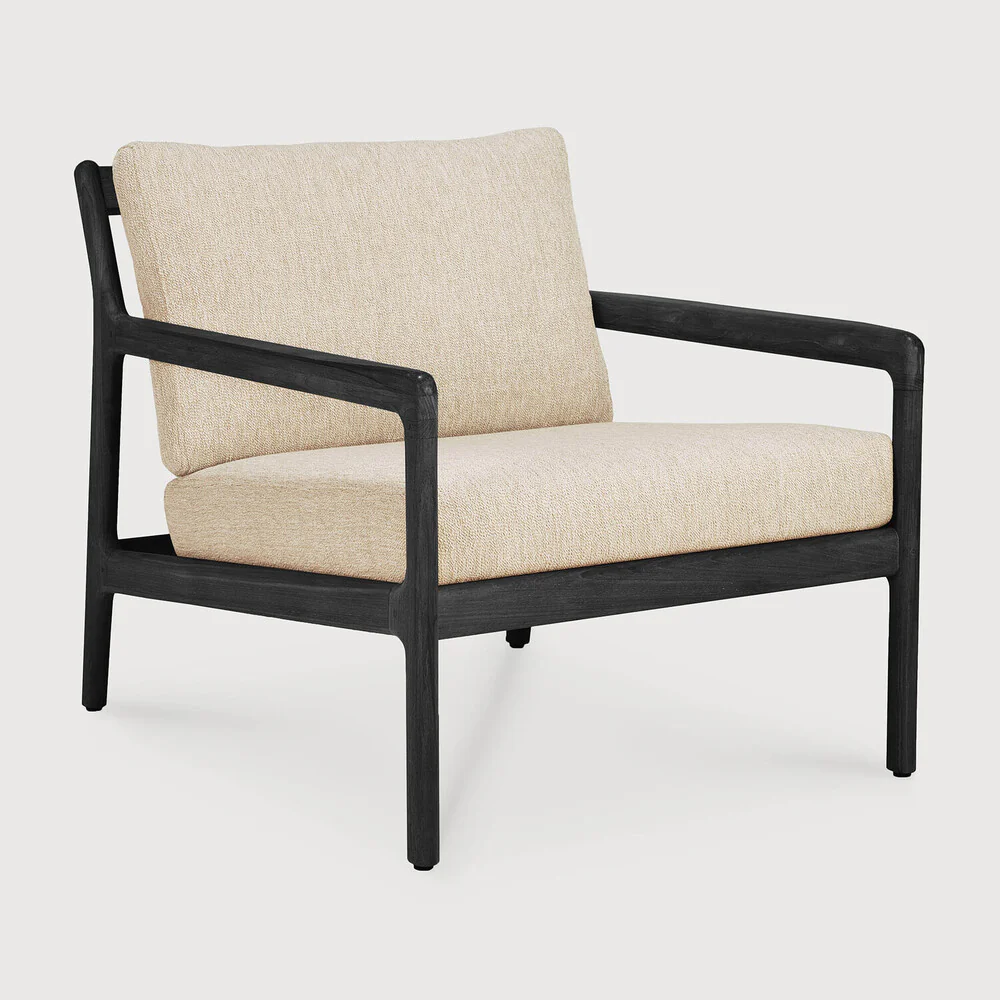 Jack Outdoor Lounge Chair - Teak Black Natural - NTC Homes, Inc.
