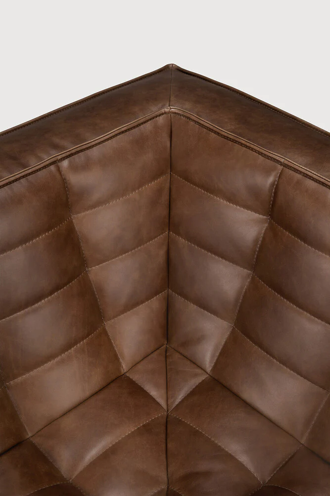 N701 Square Corner - Chestnut Leather - NTC Homes, Inc.