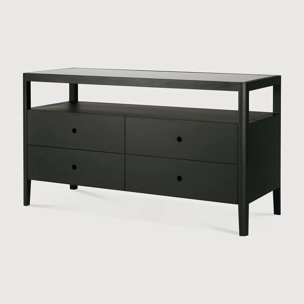 Spindle Dresser Oak Black - NTC Homes, Inc.