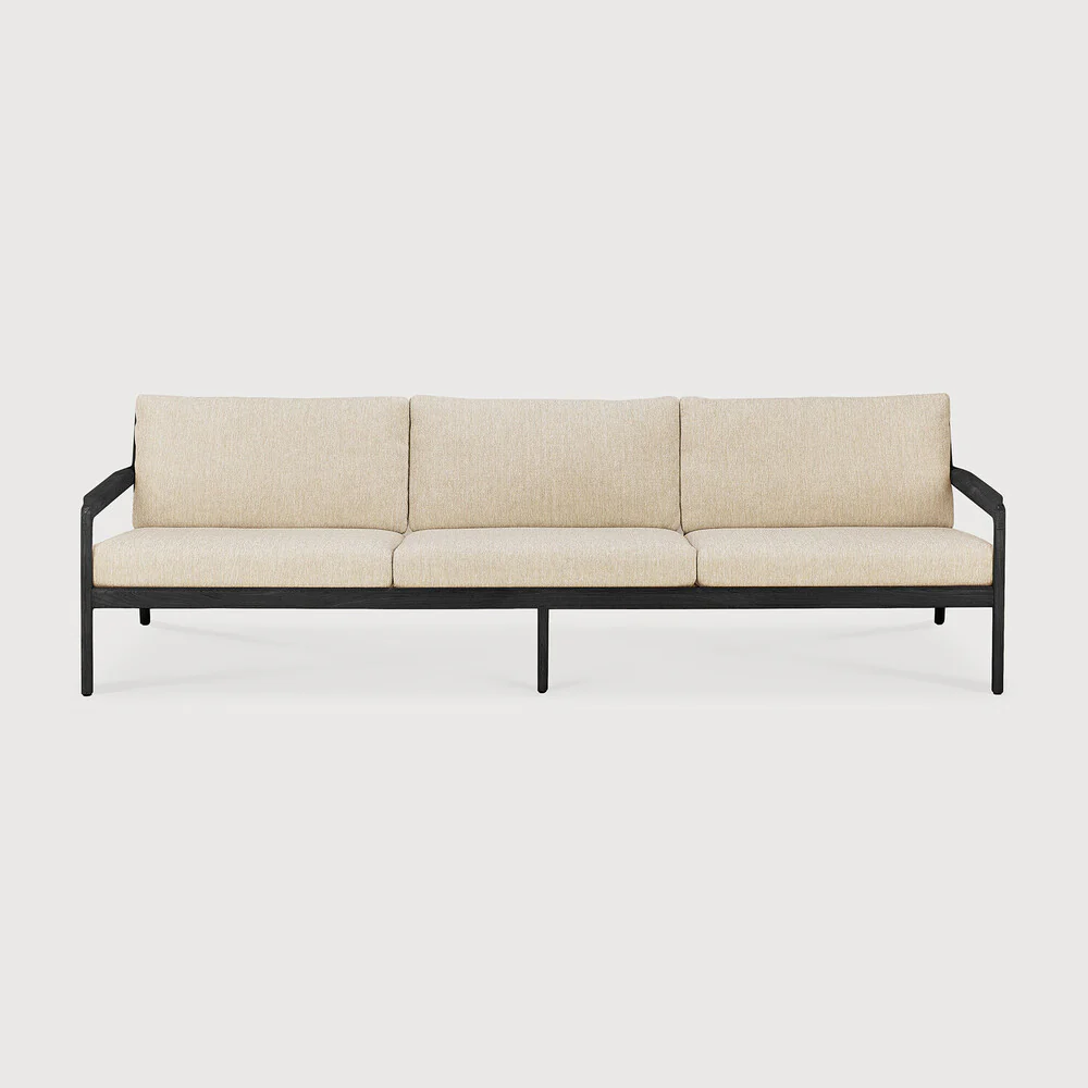 Jack Outdoor Sofa - Teak Black Natural 265 cm - NTC Homes, Inc.