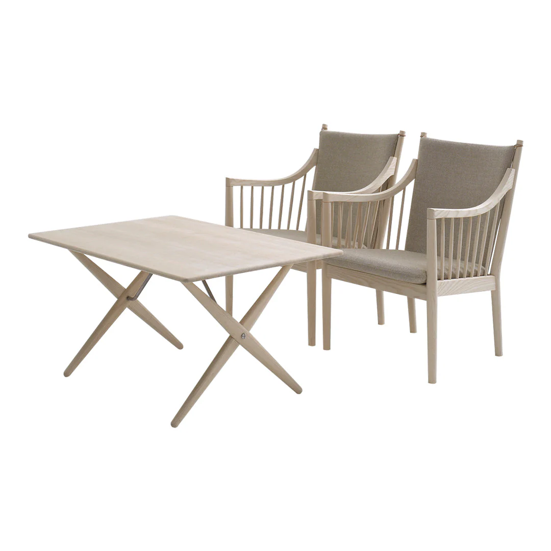 Wegner PP84 Cross Legged Dining Table - NTC Homes, Inc.