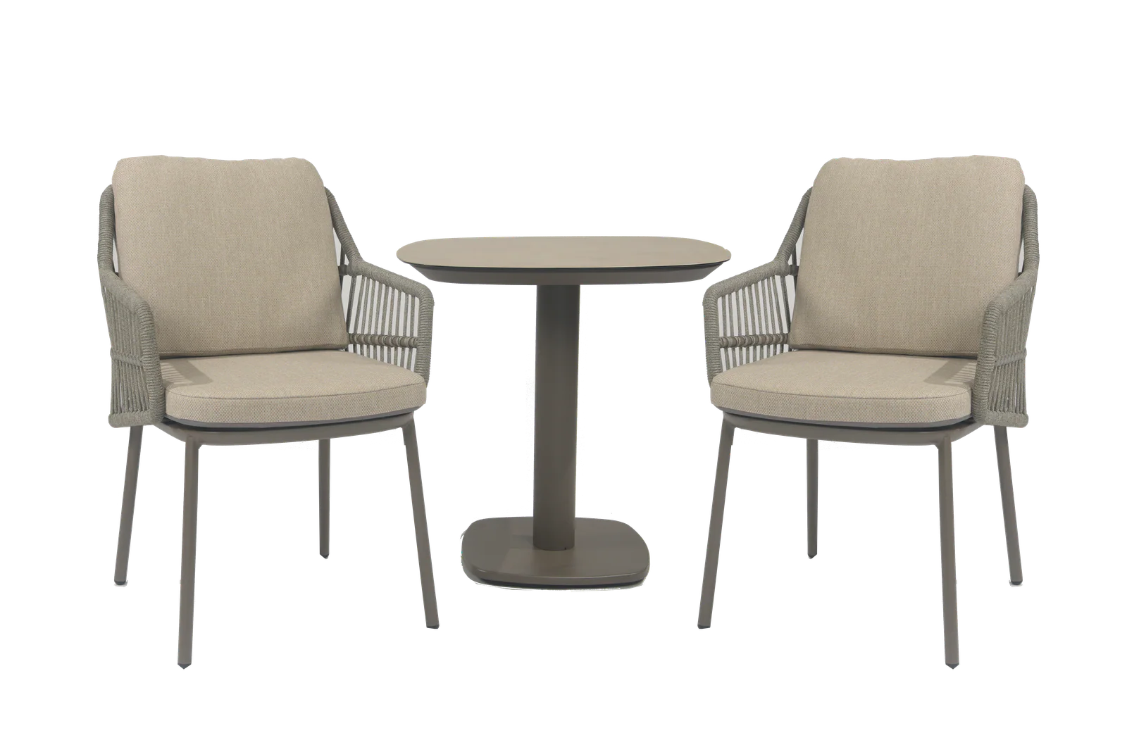 Alicante Bistro Set with Manolo Table in Terre | 4 Seasons Outdoor - NTC Homes, Inc.