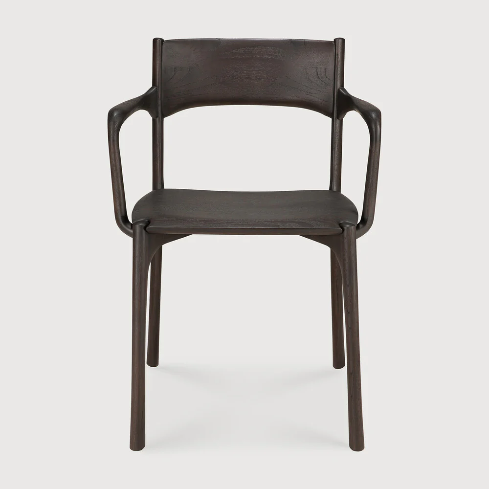 PI Dining Chair - Teak Dark Brown - NTC Homes, Inc.