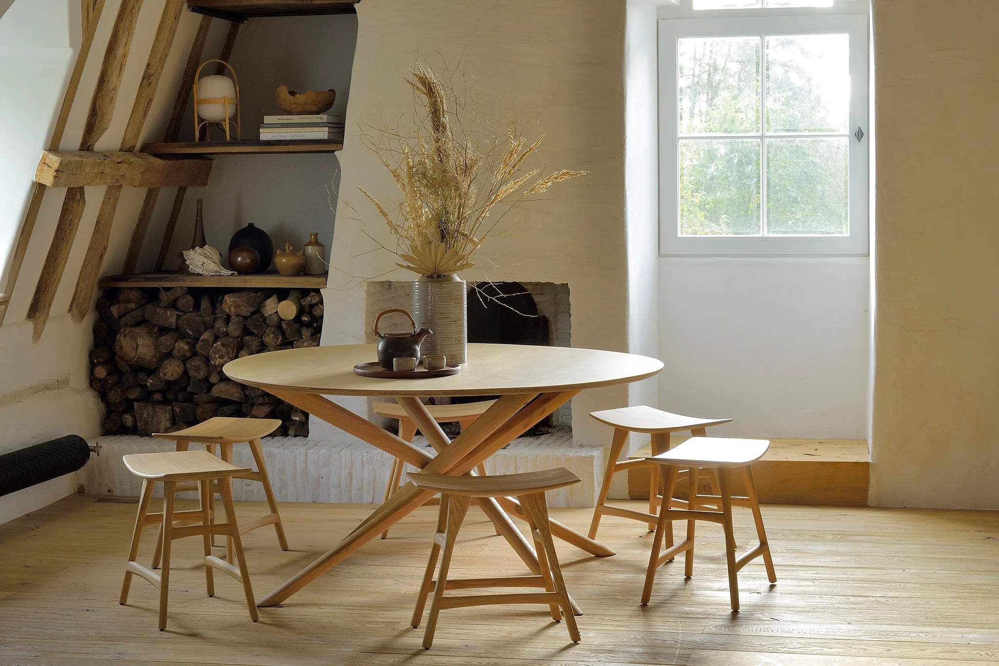 Mikado Round Dining Table - NTC Homes, Inc.