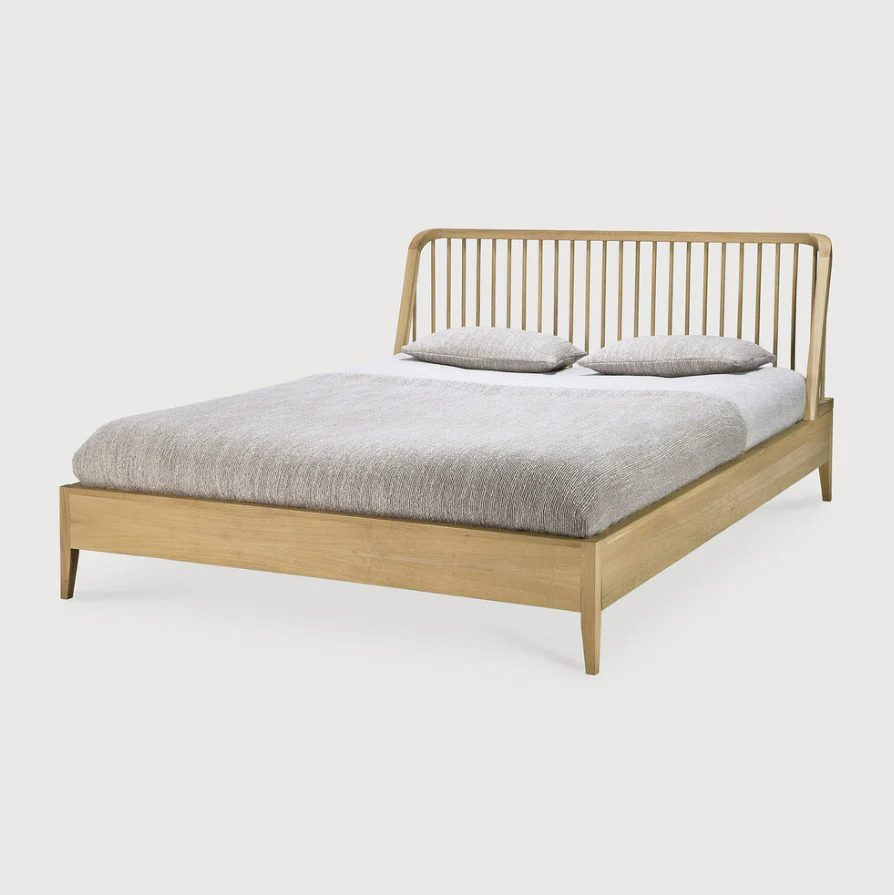 Spindle Bed King - Oak - NTC Homes, Inc.